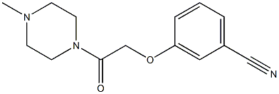 3-[2-(4-methylpiperazin-1-yl)-2-oxoethoxy]benzonitrile Struktur