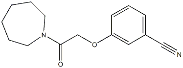 3-[2-(azepan-1-yl)-2-oxoethoxy]benzonitrile Struktur