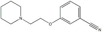 3-[2-(piperidin-1-yl)ethoxy]benzonitrile Struktur