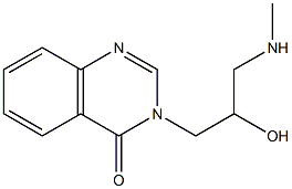 3-[2-hydroxy-3-(methylamino)propyl]-3,4-dihydroquinazolin-4-one Struktur