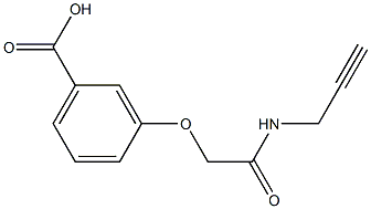 3-[2-oxo-2-(prop-2-ynylamino)ethoxy]benzoic acid Struktur