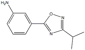 3-[3-(propan-2-yl)-1,2,4-oxadiazol-5-yl]aniline Struktur