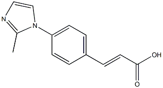 3-[4-(2-methyl-1H-imidazol-1-yl)phenyl]prop-2-enoic acid Struktur