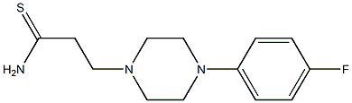 3-[4-(4-fluorophenyl)piperazin-1-yl]propanethioamide Struktur