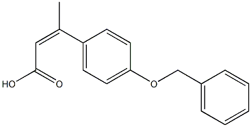 3-[4-(benzyloxy)phenyl]but-2-enoic acid Struktur