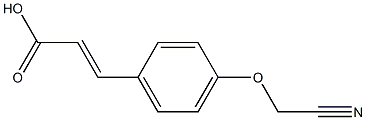 3-[4-(cyanomethoxy)phenyl]prop-2-enoic acid Struktur