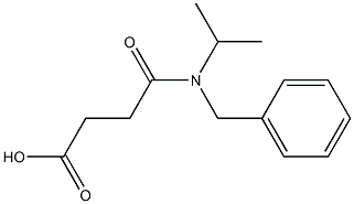 3-[benzyl(propan-2-yl)carbamoyl]propanoic acid Struktur