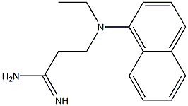 3-[ethyl(1-naphthyl)amino]propanimidamide Struktur