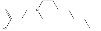 3-[methyl(octyl)amino]propanethioamide Struktur