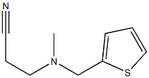 3-[methyl(thiophen-2-ylmethyl)amino]propanenitrile Struktur