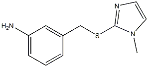 3-{[(1-methyl-1H-imidazol-2-yl)sulfanyl]methyl}aniline Struktur