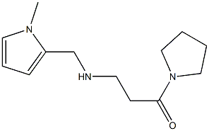 3-{[(1-methyl-1H-pyrrol-2-yl)methyl]amino}-1-(pyrrolidin-1-yl)propan-1-one Struktur