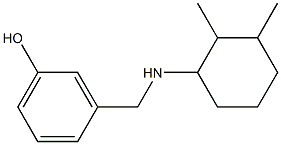 3-{[(2,3-dimethylcyclohexyl)amino]methyl}phenol Struktur