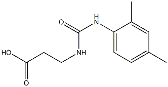 3-{[(2,4-dimethylphenyl)carbamoyl]amino}propanoic acid Struktur