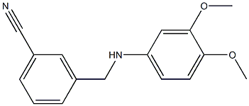 3-{[(3,4-dimethoxyphenyl)amino]methyl}benzonitrile Struktur