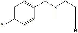 3-{[(4-bromophenyl)methyl](methyl)amino}propanenitrile Struktur