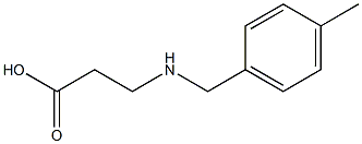 3-{[(4-methylphenyl)methyl]amino}propanoic acid Struktur