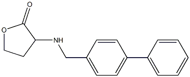 3-{[(4-phenylphenyl)methyl]amino}oxolan-2-one Struktur