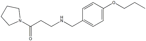 3-{[(4-propoxyphenyl)methyl]amino}-1-(pyrrolidin-1-yl)propan-1-one Struktur