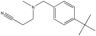 3-{[(4-tert-butylphenyl)methyl](methyl)amino}propanenitrile Struktur