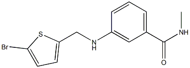 3-{[(5-bromothiophen-2-yl)methyl]amino}-N-methylbenzamide Struktur