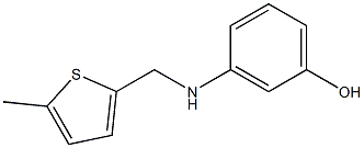 3-{[(5-methylthiophen-2-yl)methyl]amino}phenol Struktur