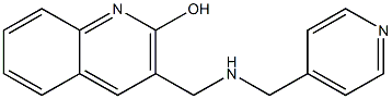 3-{[(pyridin-4-ylmethyl)amino]methyl}quinolin-2-ol Struktur