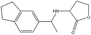 3-{[1-(2,3-dihydro-1H-inden-5-yl)ethyl]amino}oxolan-2-one Struktur