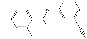 3-{[1-(2,4-dimethylphenyl)ethyl]amino}benzonitrile Struktur