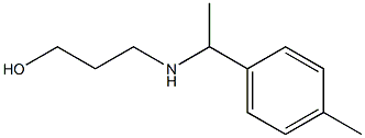 3-{[1-(4-methylphenyl)ethyl]amino}propan-1-ol Struktur