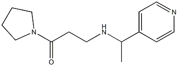 3-{[1-(pyridin-4-yl)ethyl]amino}-1-(pyrrolidin-1-yl)propan-1-one Struktur