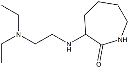 3-{[2-(diethylamino)ethyl]amino}azepan-2-one Struktur