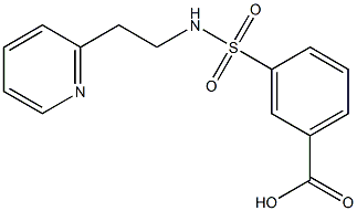 3-{[2-(pyridin-2-yl)ethyl]sulfamoyl}benzoic acid Struktur