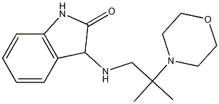 3-{[2-methyl-2-(morpholin-4-yl)propyl]amino}-2,3-dihydro-1H-indol-2-one Struktur