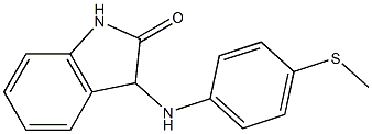 3-{[4-(methylsulfanyl)phenyl]amino}-2,3-dihydro-1H-indol-2-one Struktur