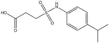 3-{[4-(propan-2-yl)phenyl]sulfamoyl}propanoic acid Struktur