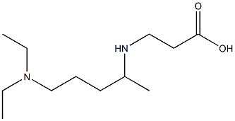 3-{[5-(diethylamino)pentan-2-yl]amino}propanoic acid Struktur