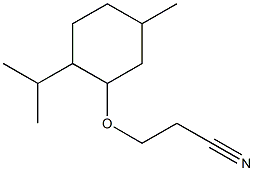 3-{[5-methyl-2-(propan-2-yl)cyclohexyl]oxy}propanenitrile Struktur