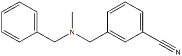 3-{[benzyl(methyl)amino]methyl}benzonitrile Struktur