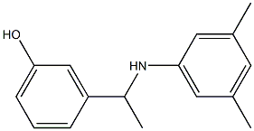 3-{1-[(3,5-dimethylphenyl)amino]ethyl}phenol Struktur