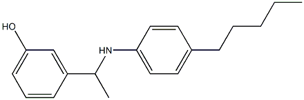 3-{1-[(4-pentylphenyl)amino]ethyl}phenol Struktur