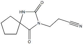 3-{2,4-dioxo-1,3-diazaspiro[4.4]nonan-3-yl}propanenitrile Struktur