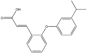 3-{2-[3-(propan-2-yl)phenoxy]phenyl}prop-2-enoic acid Struktur