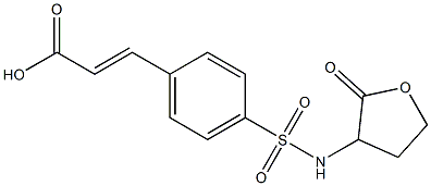 3-{4-[(2-oxooxolan-3-yl)sulfamoyl]phenyl}prop-2-enoic acid Struktur