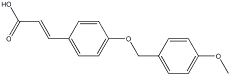 3-{4-[(4-methoxyphenyl)methoxy]phenyl}prop-2-enoic acid Struktur