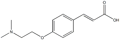 3-{4-[2-(dimethylamino)ethoxy]phenyl}prop-2-enoic acid Struktur