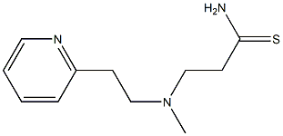 3-{methyl[2-(pyridin-2-yl)ethyl]amino}propanethioamide Struktur