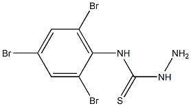 3-amino-1-(2,4,6-tribromophenyl)thiourea Struktur