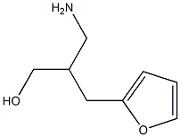 3-amino-2-(furan-2-ylmethyl)propan-1-ol Struktur