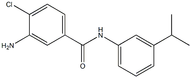 3-amino-4-chloro-N-[3-(propan-2-yl)phenyl]benzamide Struktur